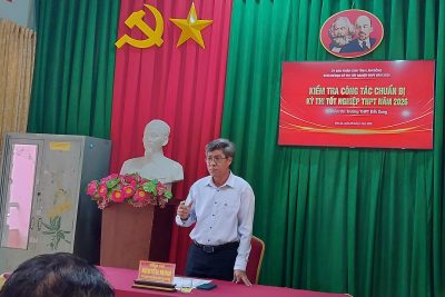 Ban Chỉ đạo Kỳ thi tốt nghiệp THPT năm 2026 kiểm tra công tác chuẩn bị thi tại Điểm thi Trường THPT Đắk Song